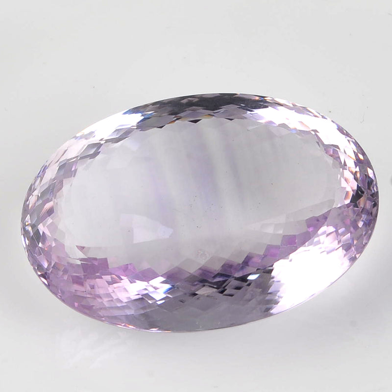 140.76 Carat Oval Light Purple Amethyst Gemstone