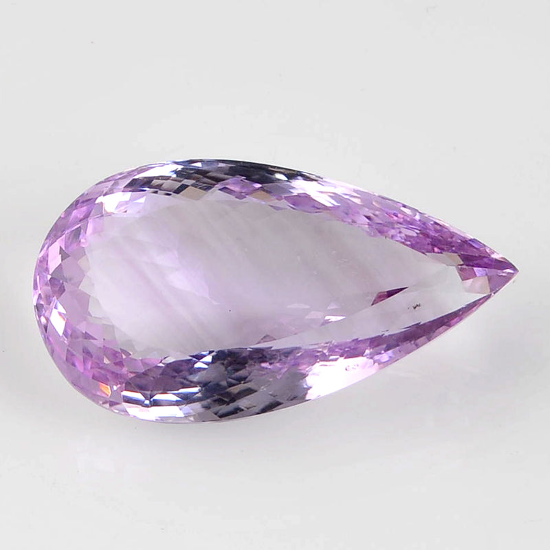 59.07 Carat pear Purple Amethyst Gemstone