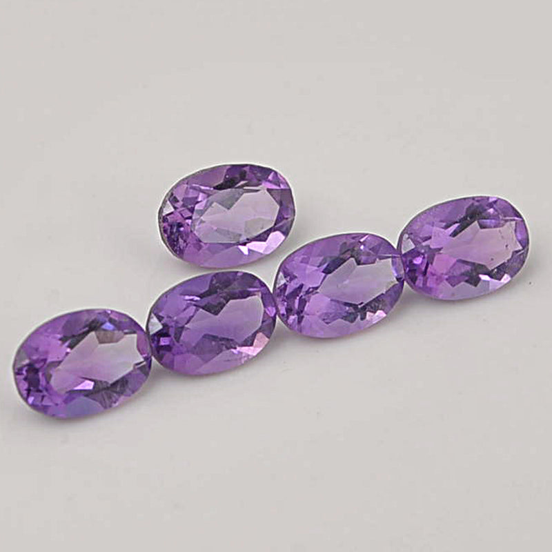 4.20 Carat Purple Color Oval Amethyst Gemstone
