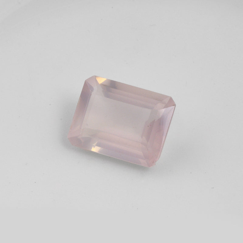 20.00 Carat Pink Color Octagon Rose Quartz Gemstone