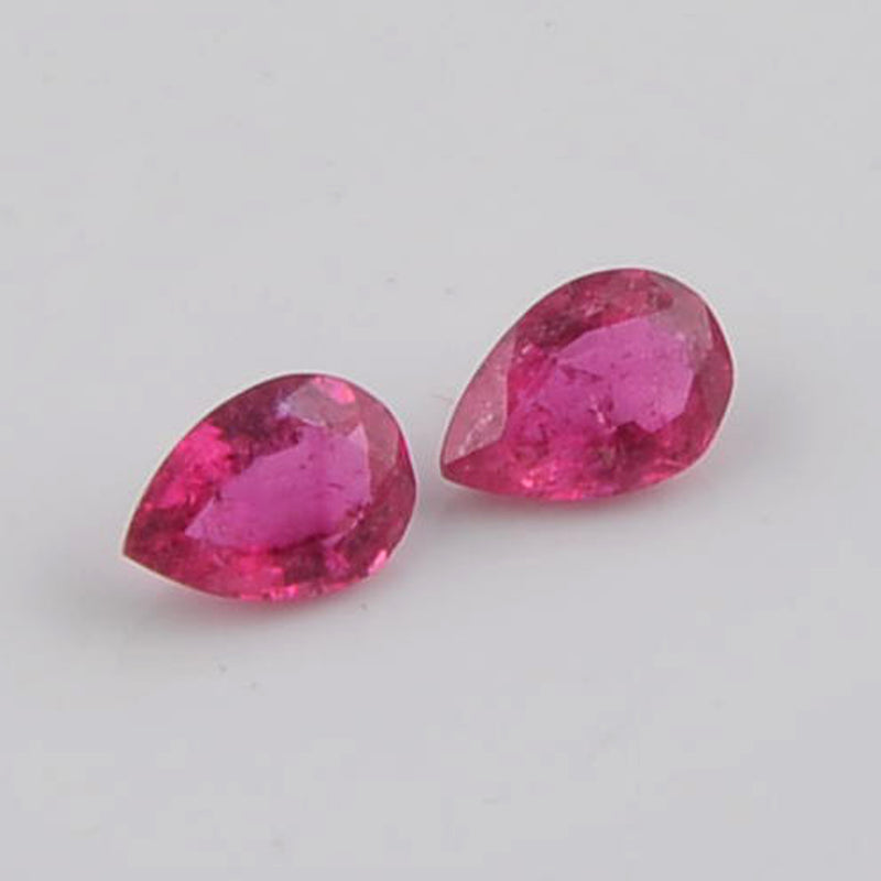 0.85 Carat Pink Color Pear Tourmaline Gemstone