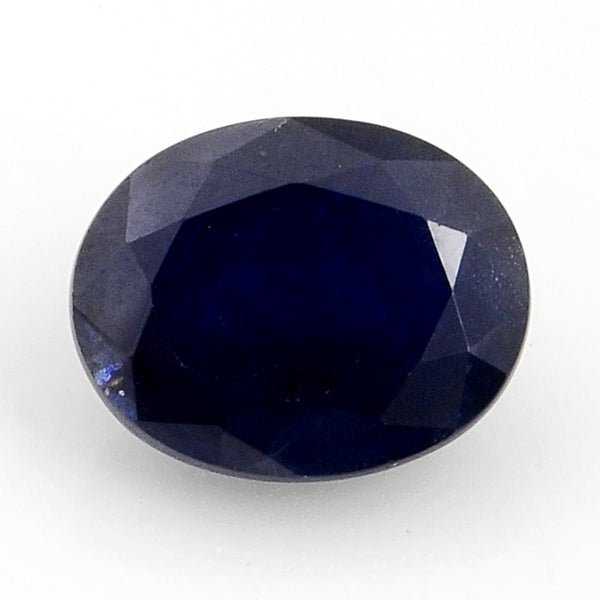 1 pcs Sapphire  - 7.52 ct - Oval - Deep/Dark Blue