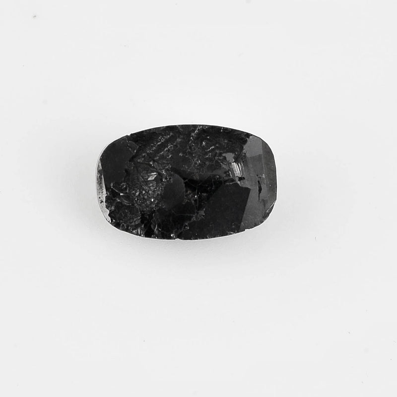 7.19 Carat Rose Cut Cushion Fancy Black Diamond-AIG Certified