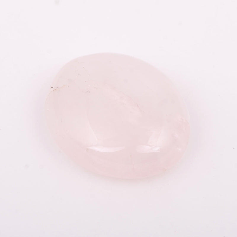 Oval Pink Color Rose Quartz Gemstone 25 Carat