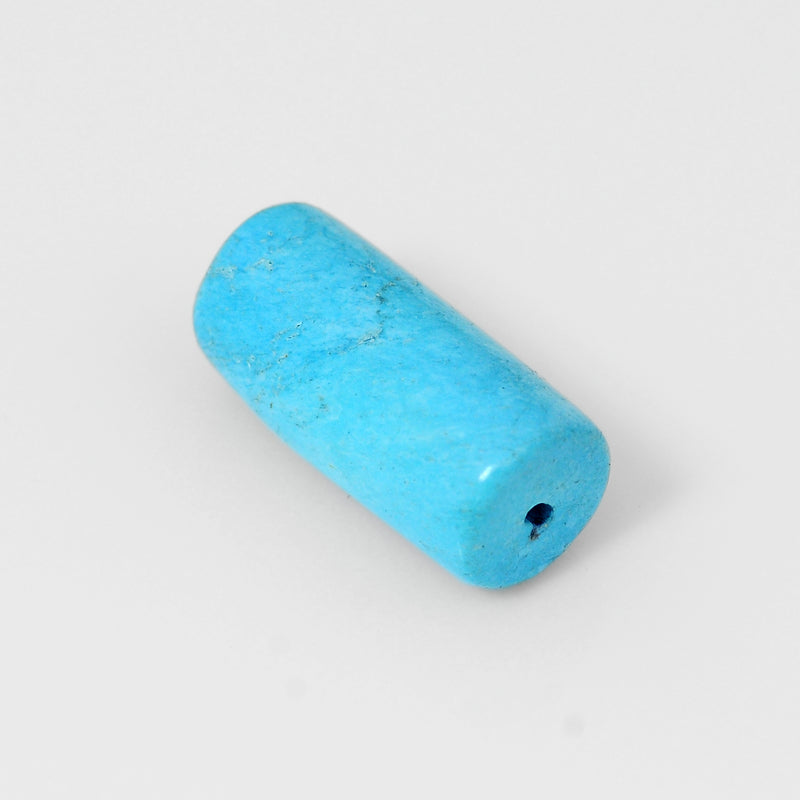 Tube Blue Color Turquoise Gemstone 13.08 Carat