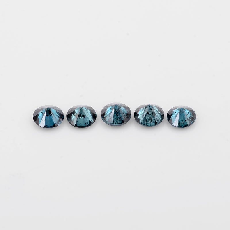Round Fancy Deep Blue Color Diamond 1.91 Carat - AIG Certified