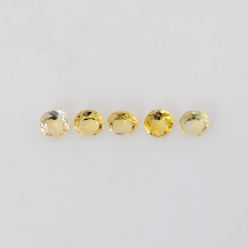 Round Yellow Color Citrine Gemstone 1.95 Carat