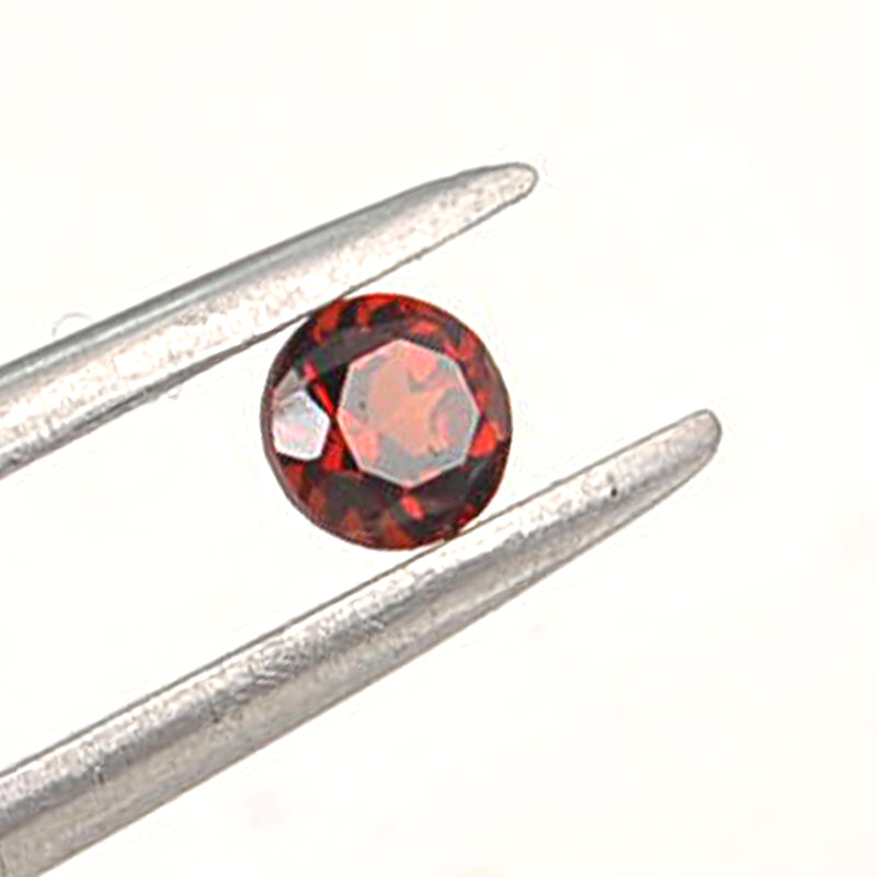0.92 Carat Red Color Round Garnet Gemstone