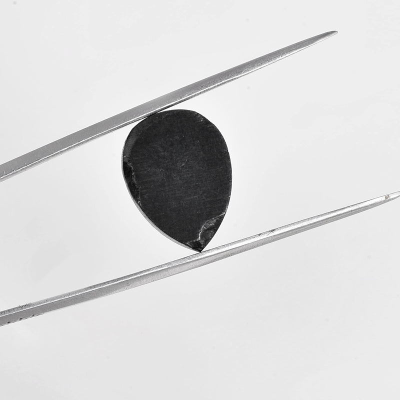 12.09 Carat Rose Cut Pear Fancy Black Diamond-AIG Certified
