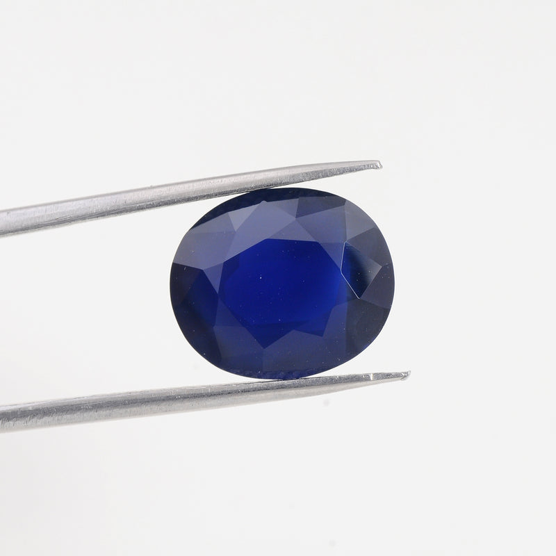 1 pcs Sapphire  - 6.84 ct - Oval - Blue - Transparent