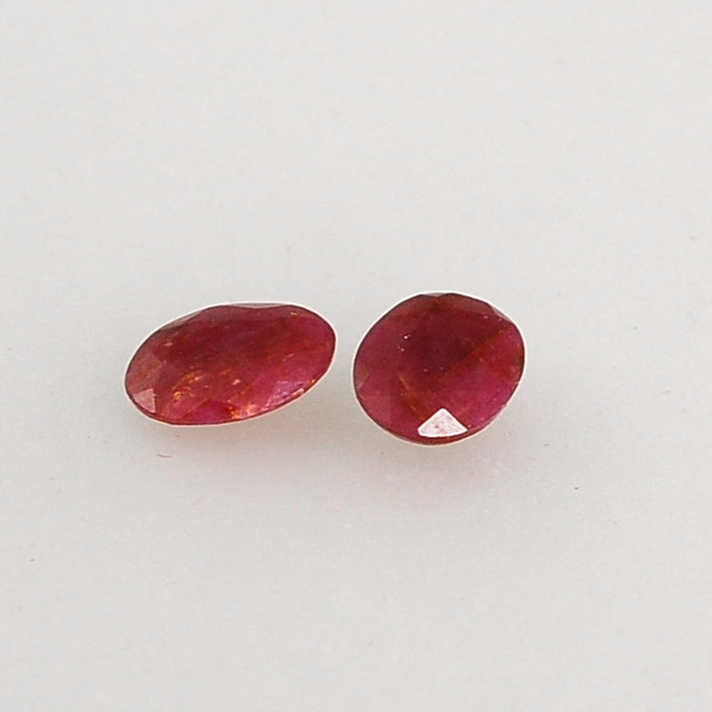2.45 Carat Red Color Oval Ruby Gemstone