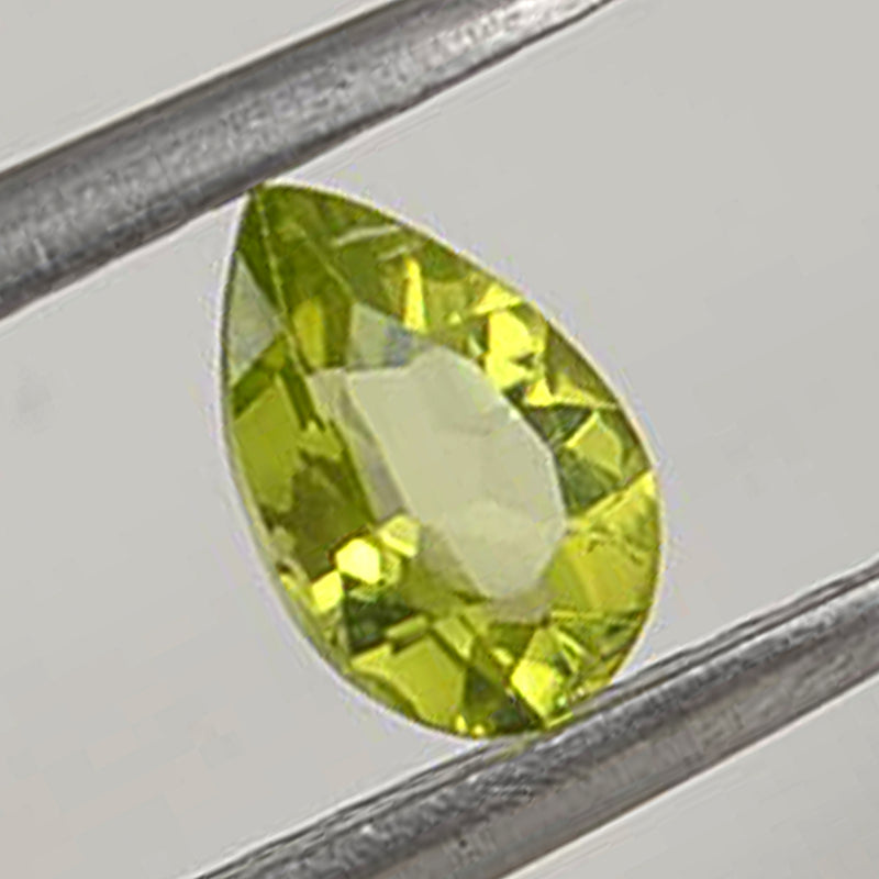 1.52 Carat Green Color Pear Peridot Gemstone