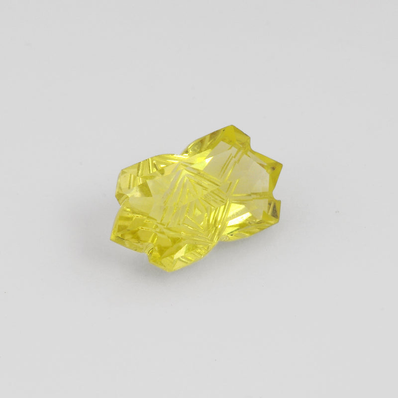 4.50 Carat Yellow Color Octagon Lemon Quartz Gemstone