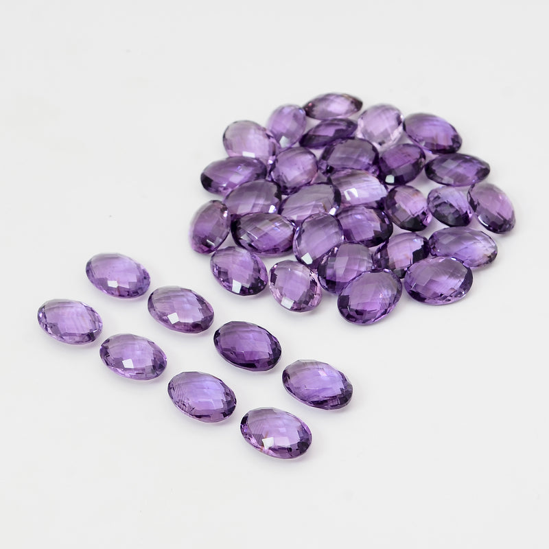 36 pcs Amethyst  - 181.79 ct - Oval - Purple