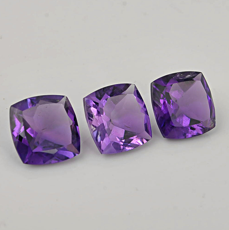 10.75 Carat Purple Color Cushion Amethyst Gemstone