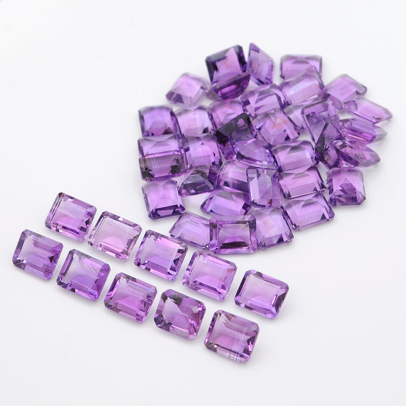 45 pcs Amethyst  - 196.45 ct - Octagon - Purple