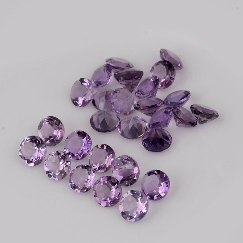 45.88 Carat Round Purple Amethyst Gemstone