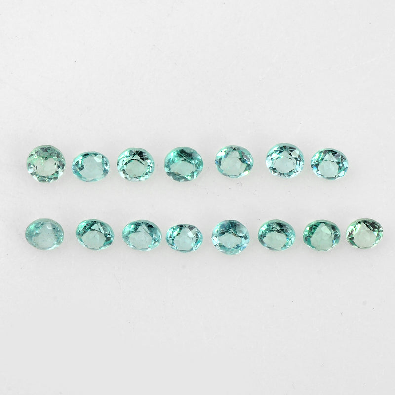 1.06 Carat Greenish Blue Color Round Apatite Gemstone