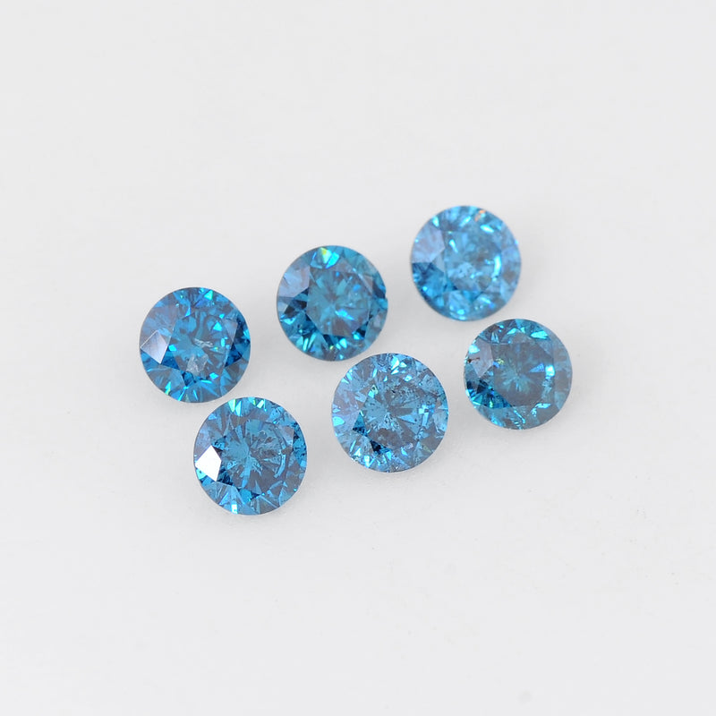 Round Fancy Blue Color Diamond 1.33 Carat - AIG Certified