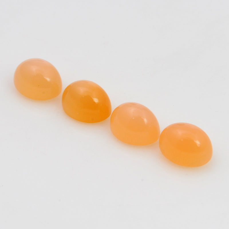 6.96 Carat Orange Color Oval Moonstone Gemstone