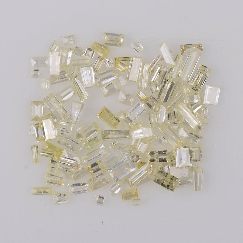 1.68 Carat Baguette Light Yellow Diamond-AIG Certified