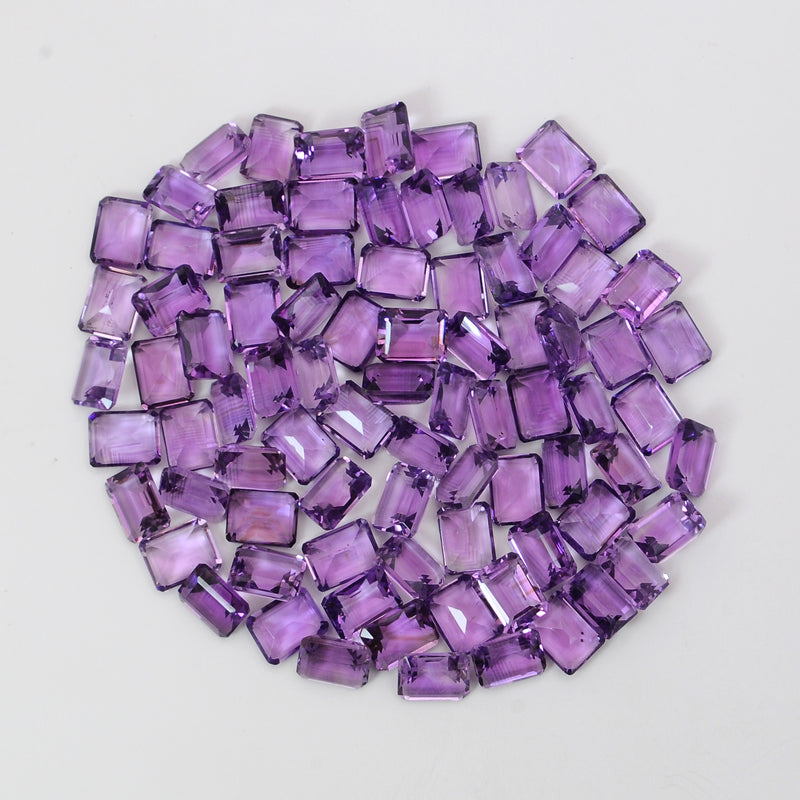 83 pcs Amethyst  - 190.92 ct - Octagon - Purple