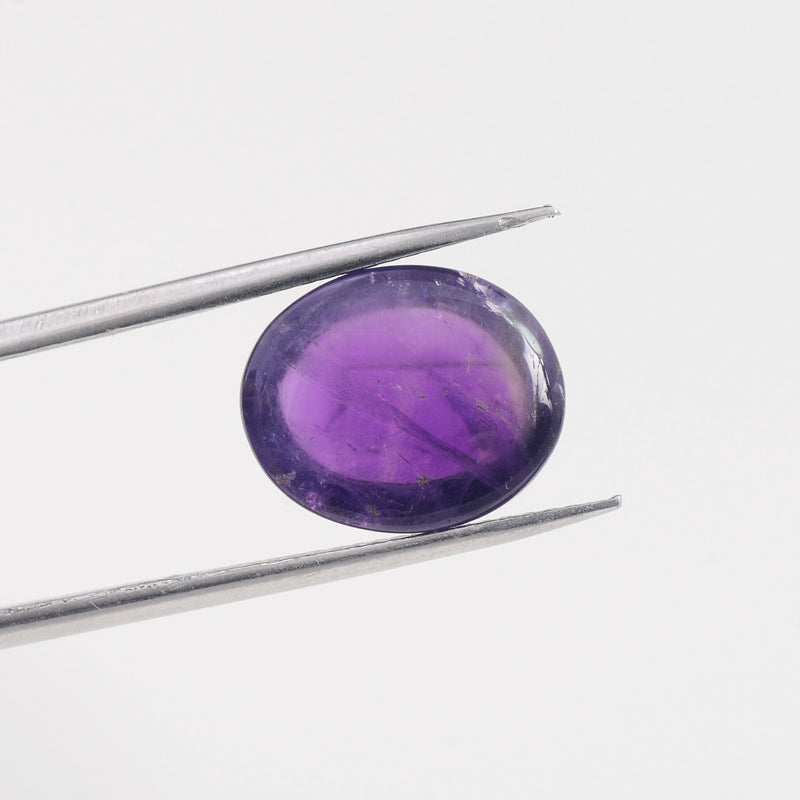 12.20 Carat Purple Color Oval Amethyst Gemstone