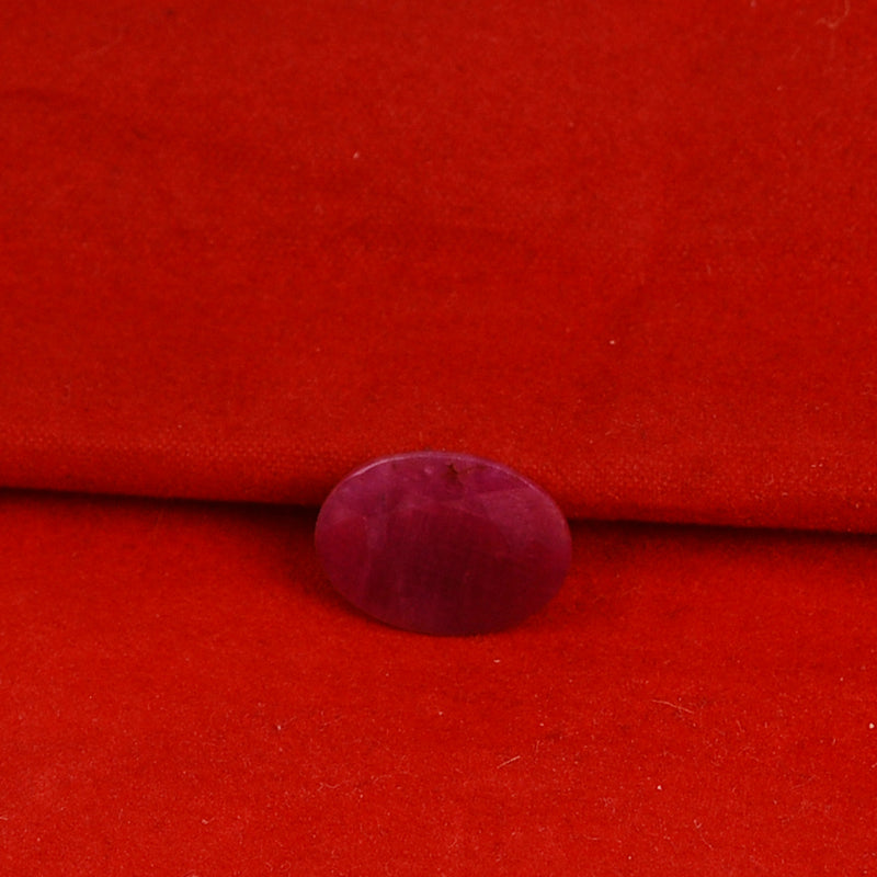6.55 Carat Red Color Oval Ruby Gemstone
