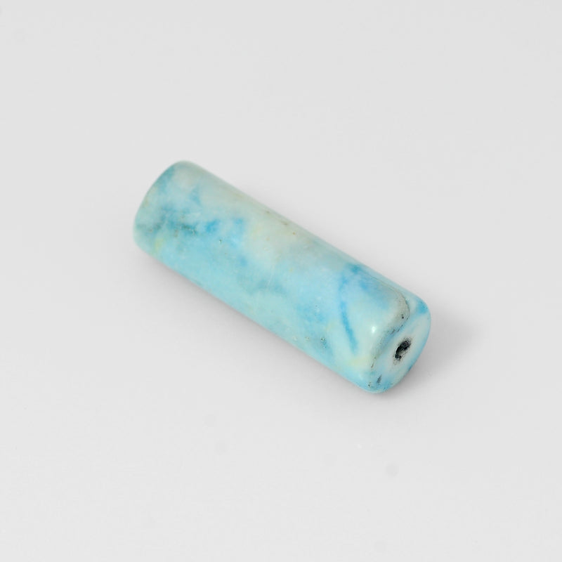 Tube Blue Color Turquoise Gemstone 11.18 Carat