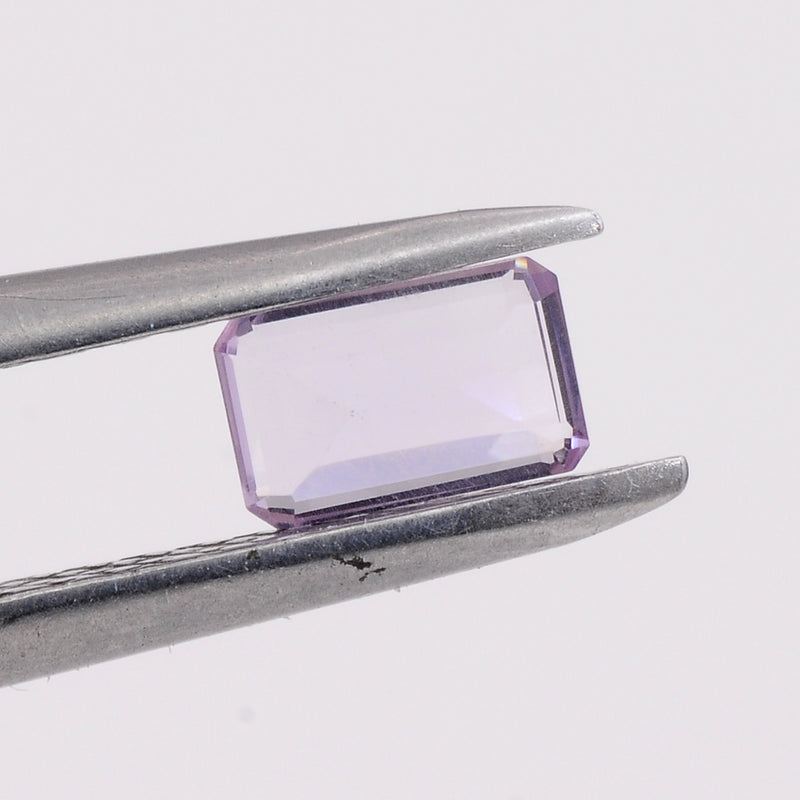 Octagon Purple Color Amethyst Gemstone 1.54 Carat
