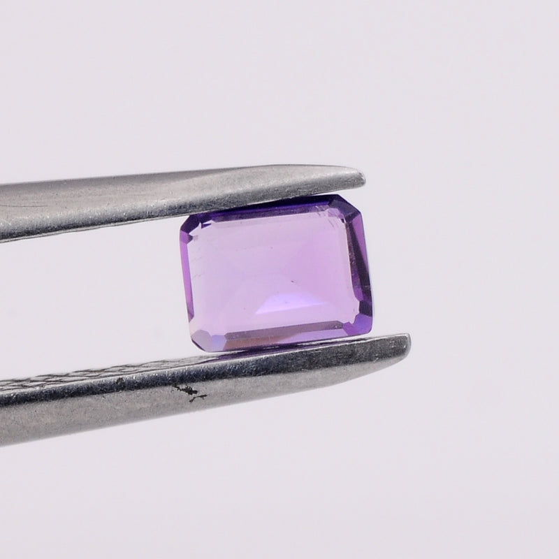 Octagon Purple Color Amethyst Gemstone 1.40 Carat