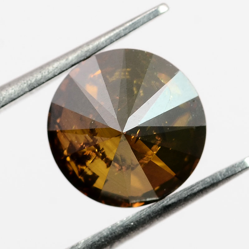 Round Fancy Orange Color Diamond 0.56 Carat - ALGT Certified