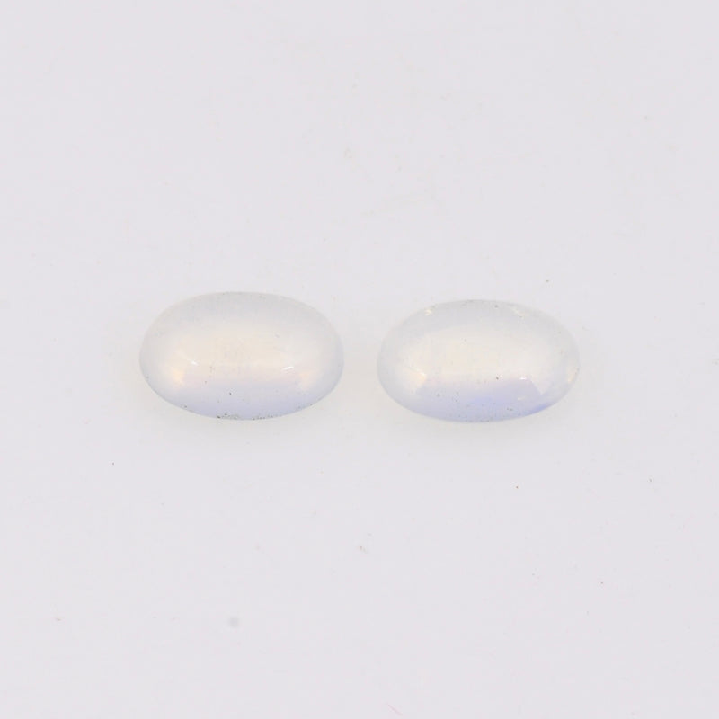 Oval White Color Opal Gemstone 0.80 Carat