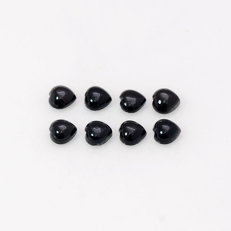 Heart Black Onyx Gemstone 2.00 Carat