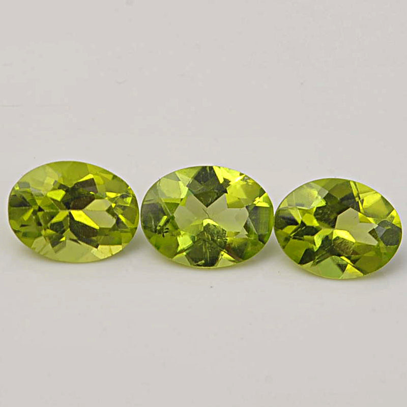 7.06 Carat Green Color Oval Peridot Gemstone