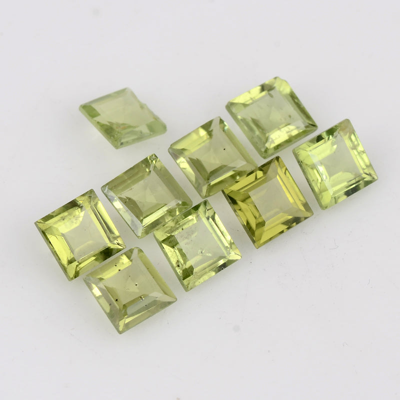 1.04 Carat Green Color Square Peridot Gemstone