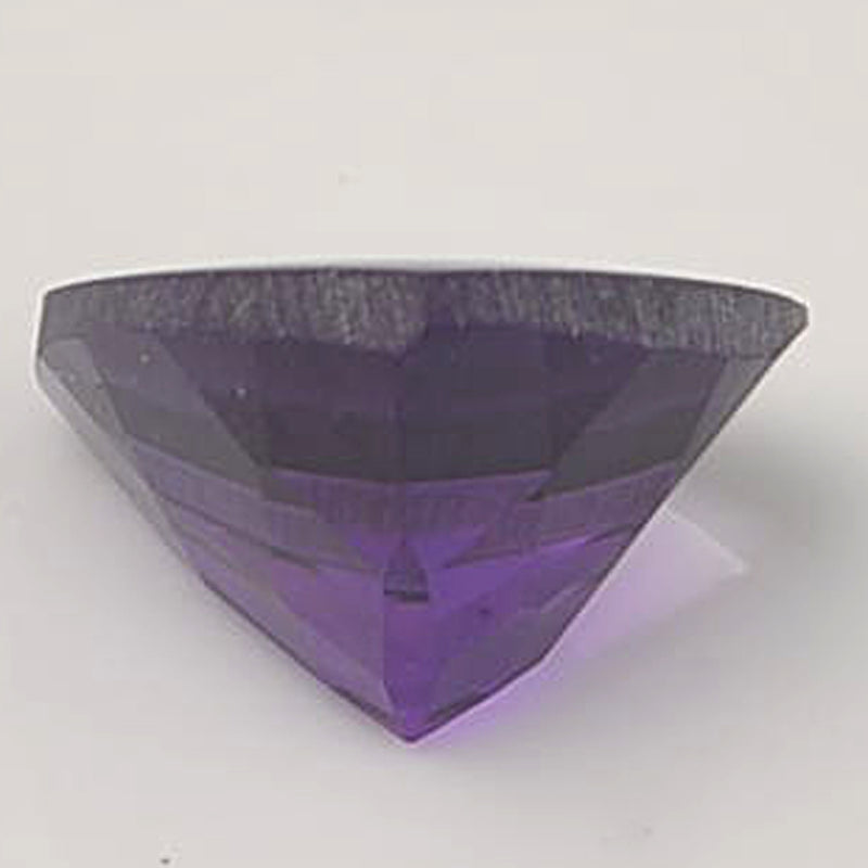 5.60 Carat Purple Color Trillion Amethyst Gemstone